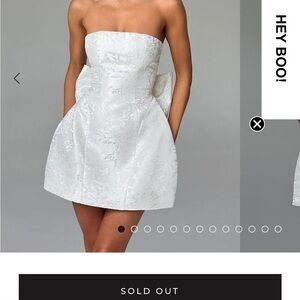 Mini white dress - Babyboo Fashion